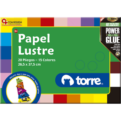 Papel Lustre Colores X Unidad