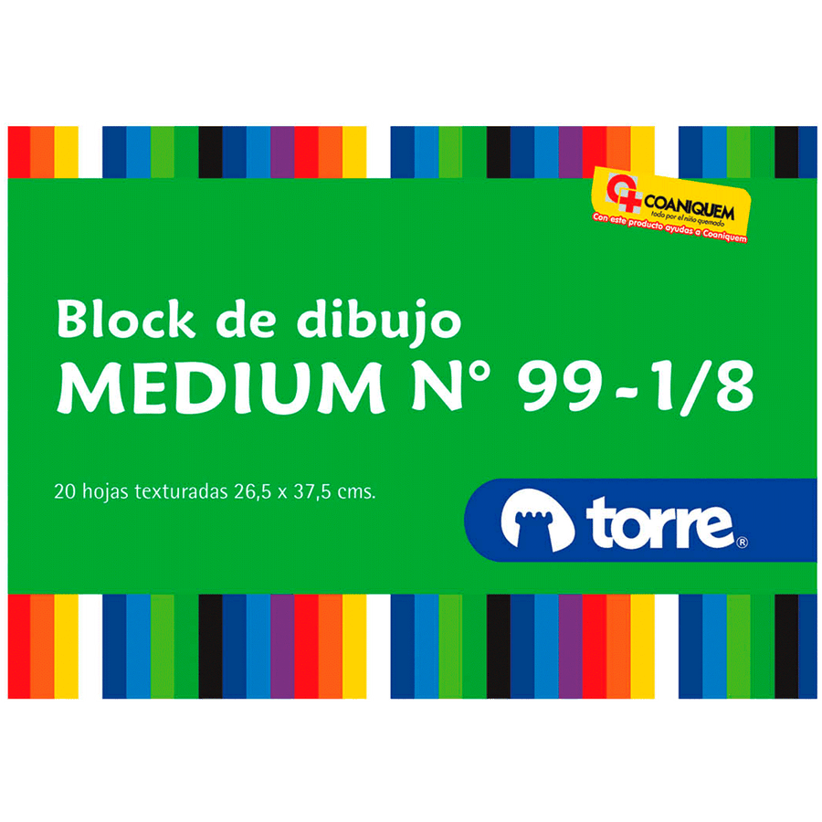 Block Dibujo Torre Medium 99 1/8 20 Hj