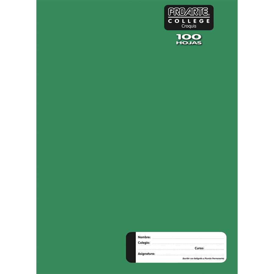 Cuaderno Ross Croquis 80 Hj College Verde