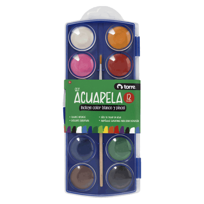 Acuarela 18 Colores  Torre