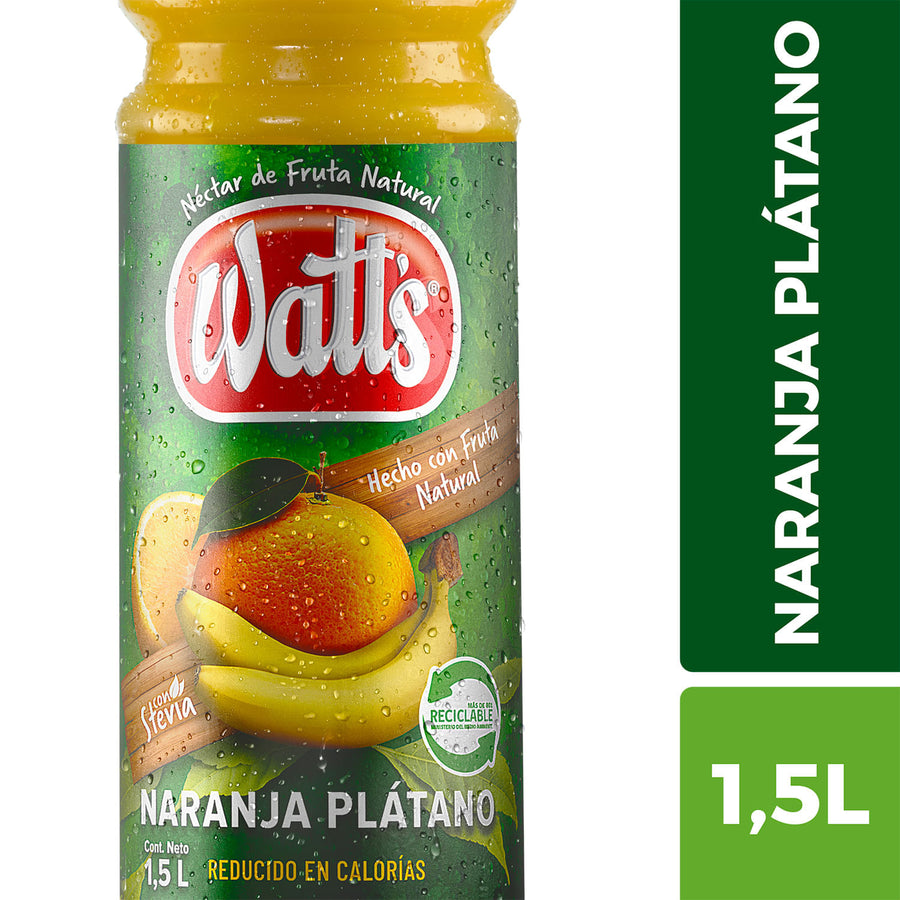 Watts Naranja- Platano 1,5L