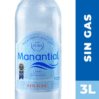 Agua Manantial sin Gas 3,0L