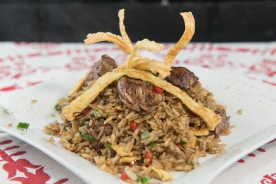 Arroz Chaufa Mixto (Carne y Pollo)